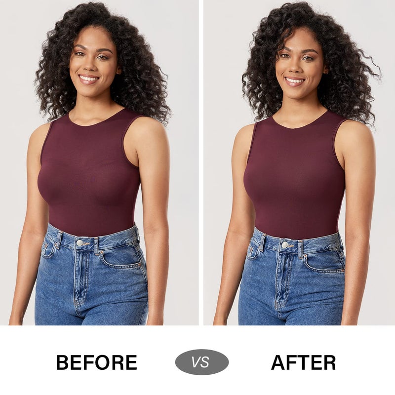 DELIMIRA Women's Seamless Tshirt Bras Plus Size Full Coverage Underwire Lightly Lined Bra Up to F Black 36F - Image 5